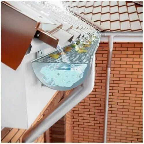 Gutter Mesh Gutter Protection  Rolls Protection Debris Leaf Block Guard Fixing