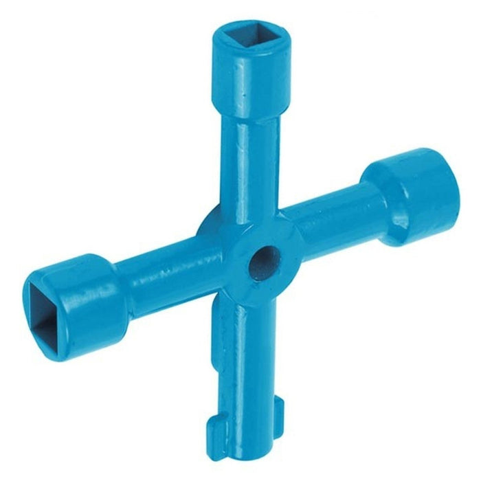 Securpak 4 Way Utility Key Plumbing Radiator Gas Electric Meter Stop Cock Tap UK