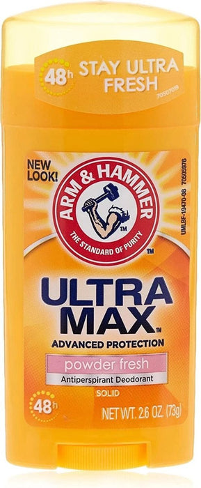 Arm And Hammer Ultramax Deodorant Antiperspirant Invisible Solid, Powder Fresh