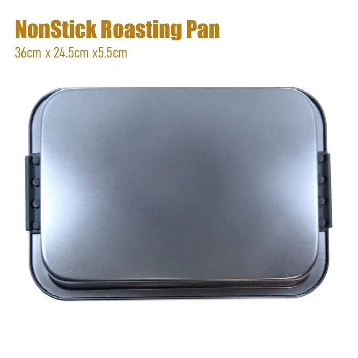 Large Roasting Tin Tray Pan Non Stick Deep Turkey & Meat Backing Oven Tray Dish