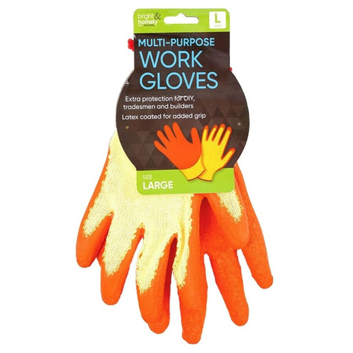 1 Pair Multi Purpose Grip Work Safety Gloves Builders Gardening Hand Protection
