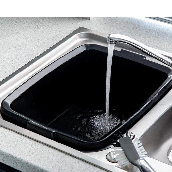 Addis 12L Five Star Rectangular Washing Up Bowl in Soft Black | 42  x 33 x 16cm