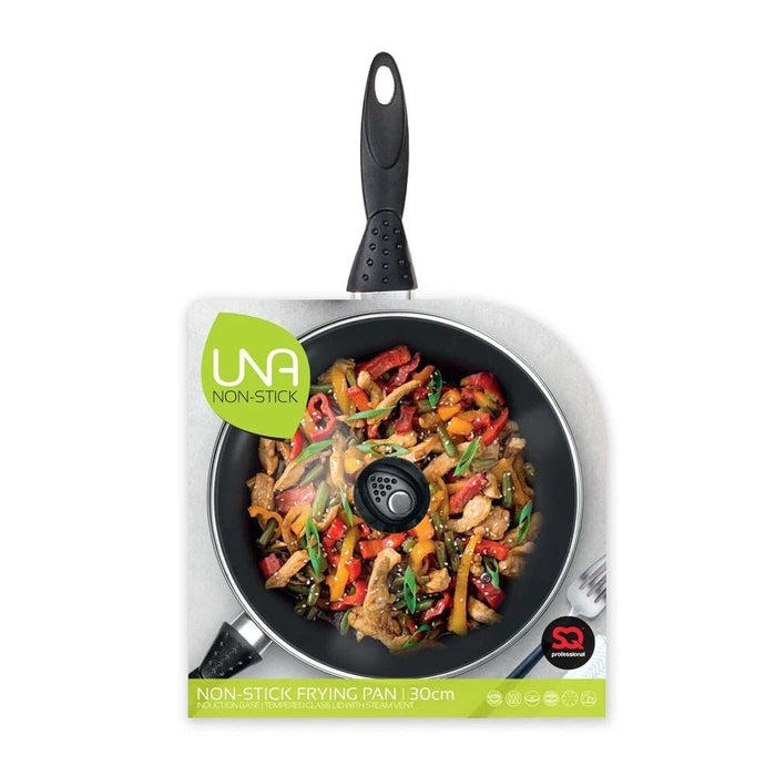 Una 30cm Non-Stick Frying Pan with Lid – Durable, Easy-Clean Cooking Pan