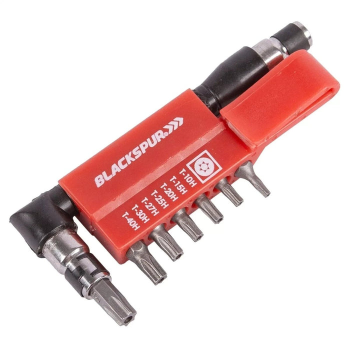 9PC L SHAPE OFF SET TORX TORQUE STAR SOCKET ADAPTOR BIT SCREWDRIVER HOLDER