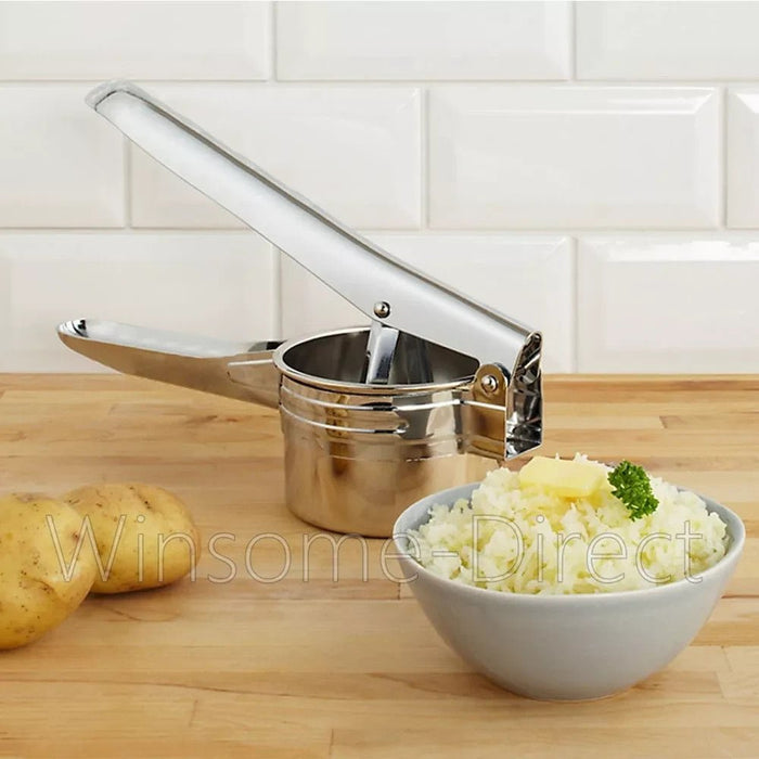 Stainless Steel Potato Ricer Masher Hand Held Puree Vegetable Fruit Maker