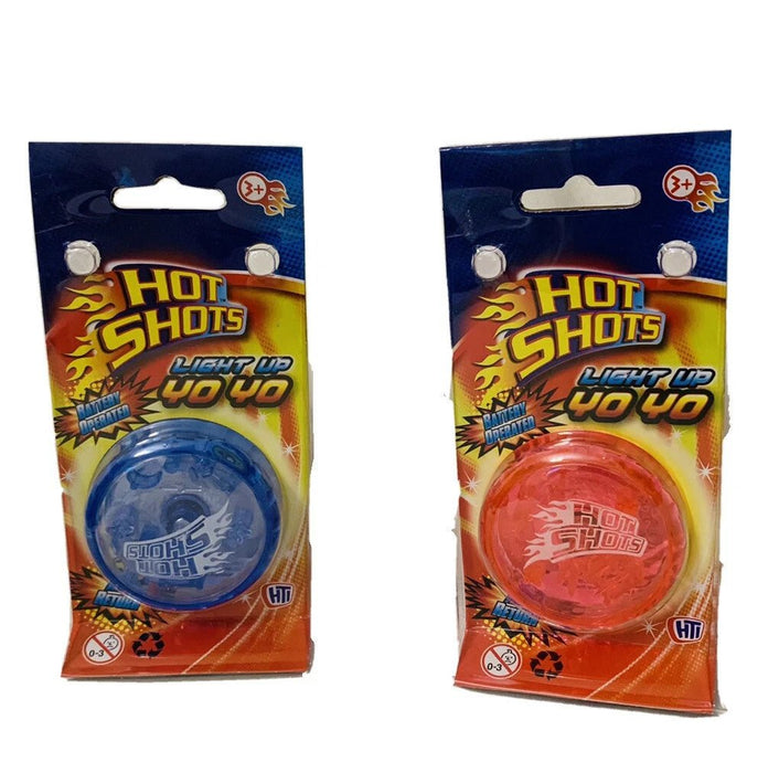 Light Up YoYo Trick Assorted Colour Yo-Yos Speed Mechanism - Pack Of 2