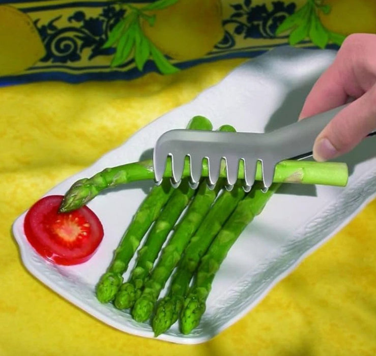 Spaghetti Pasta Tong Server Utensil Stainless Steel Small Serving food  Tongs 7"