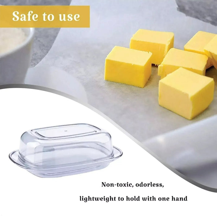 Butter Dish with Lid Storage Kitchen Clear Butter Dish Serving Container UK