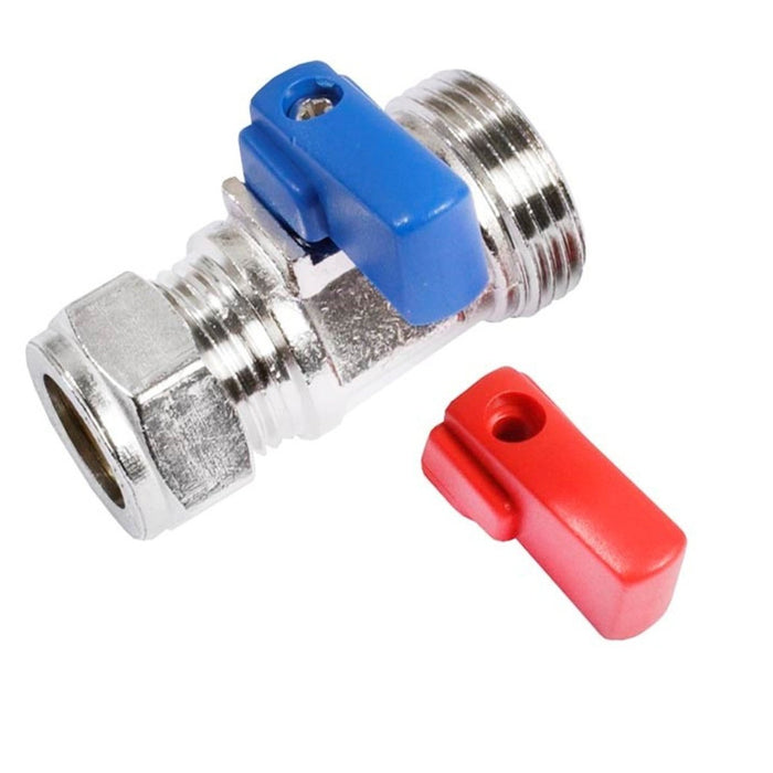 Washing Machine Tap 15mm x 3/4" Inch Chrome Plated Plumbing Valve Appliance