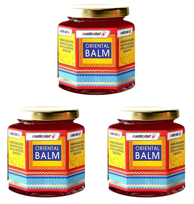 3 x Masterplast XL Oriental Balm, Warm Massaging Rub for Muscles & Joints 3x36g