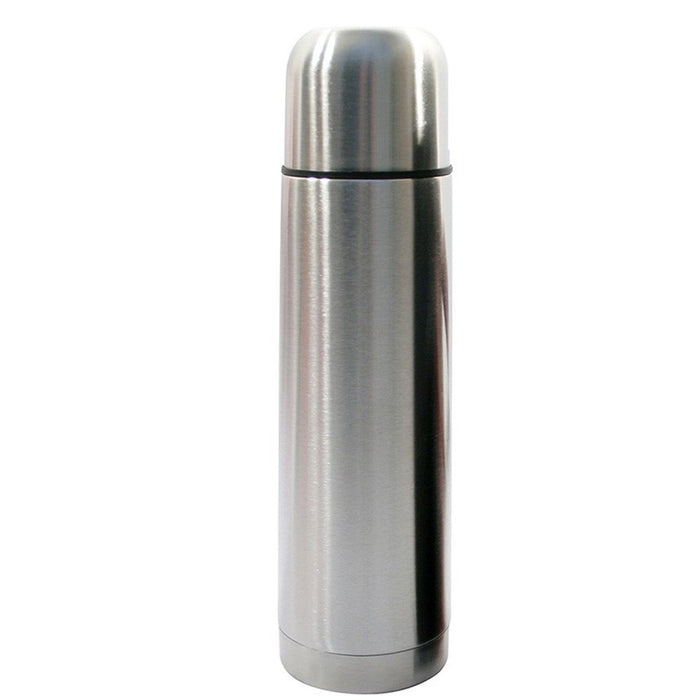 Stainless Steel Hot/Cold Vacuum Thermos Flask Drink Camping Coffee Travel 1Ltr.