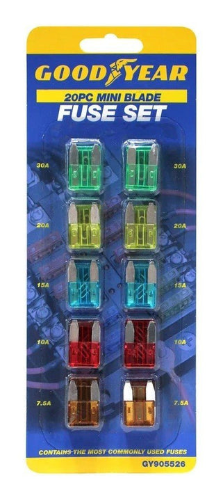 20pk Mini Blade Car Fuses Assorted:  7.5a 10a 15a 20a30a - Fuse BMW Toyota Honda