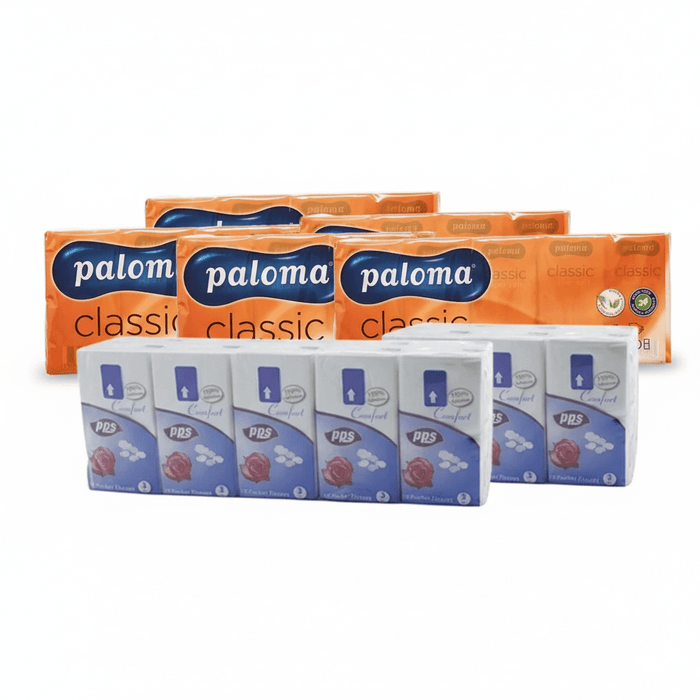 Bulk 400 Pocket Tissues - 40x10 Packs 3-Ply - Soft Strong Handy Size UK
