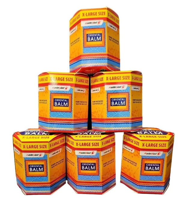 6X Masterplast XL Oriental Balm 36g-Warm Massaging Rub for Muscles, Back&Joints