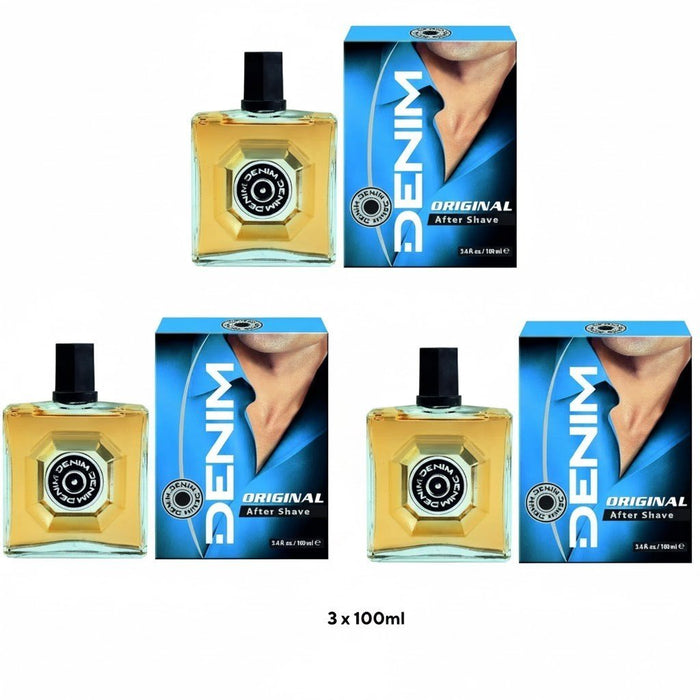 Denim Original 100ml Aftershave X3 ONLY £16.99 Free Shipping