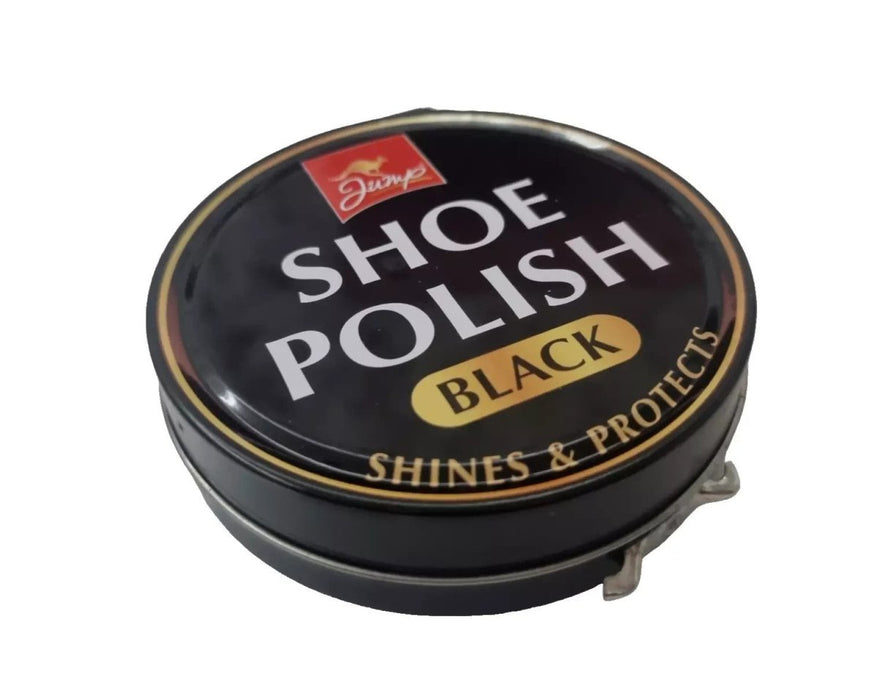Jump Shoe Boot Polish Tin 80G Black Polish Shine Protect leather Footwear