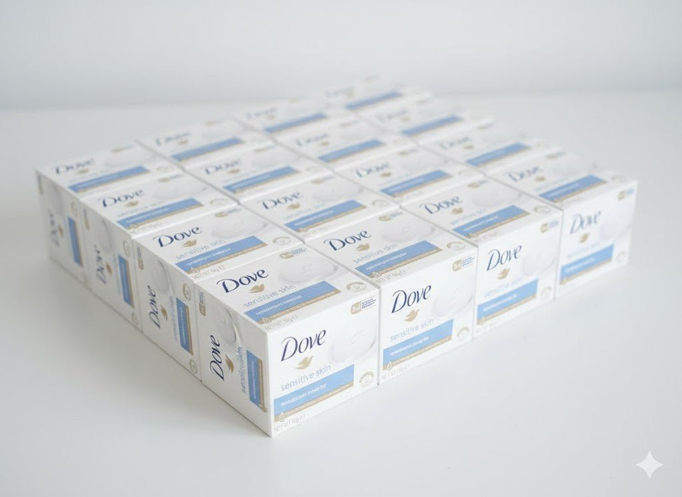 Dove Soap Sensitive Skin = 16 X 90g Bars ONLY £20.95 with FREE POSTAGE