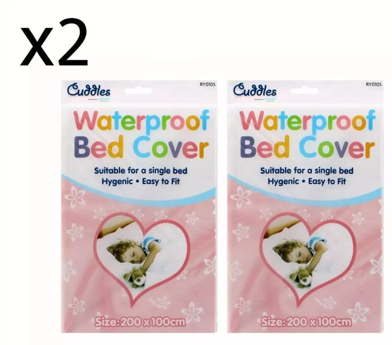 2x Waterproof Bed Cover for kids and small children | mattress protector sheet