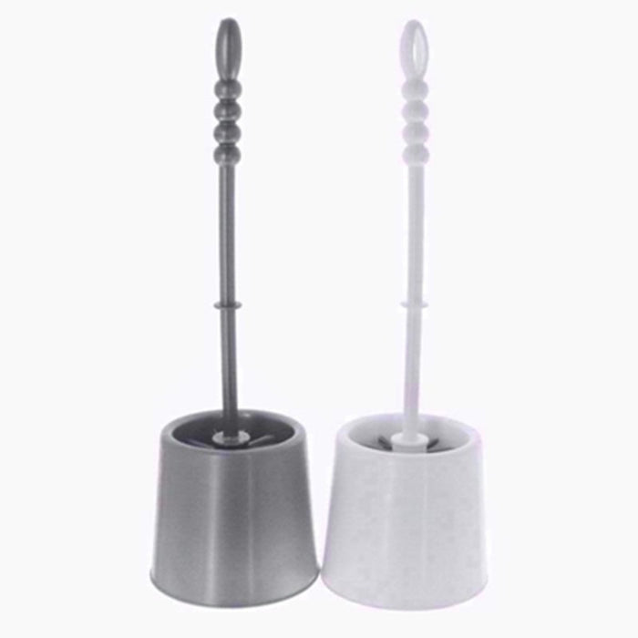 Plastic Toilet Brush And Holder Set Bathroom Cleaner WC Cleaning Free Standing..