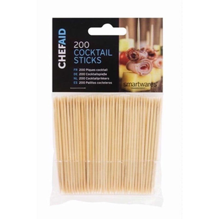 200 Cocktail Sticks 3"/8cm Ideal For Parties & Buffets Chef Aid / Tala