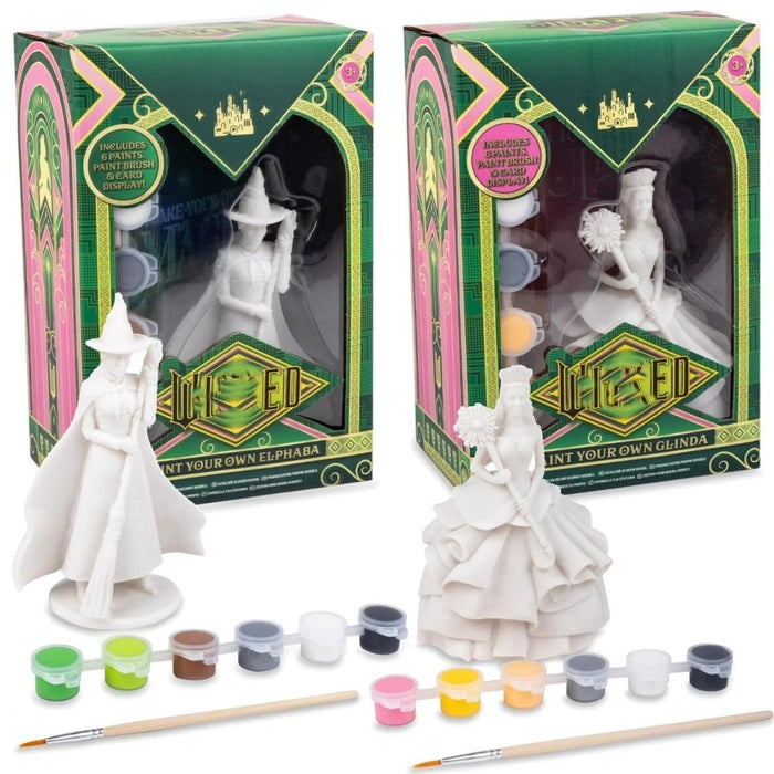 2 Wicked: For Good Paint Your Own Glinda & Elphaba Model Kids Gift Set