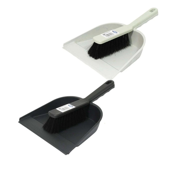 Dustpan & Stiff Brush Set Home Cleaning Houshold Floor Dust Sweeping Rubber Lip