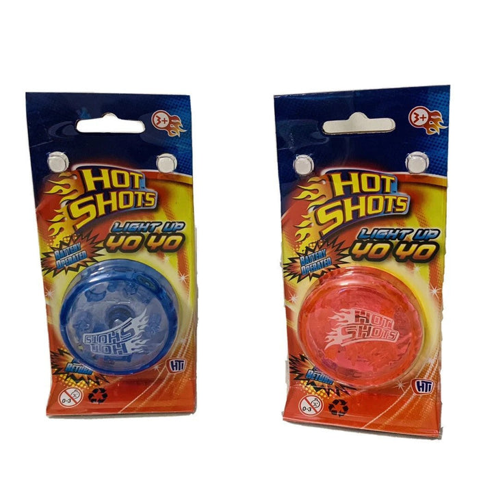 Light Up YoYo Trick Assorted Colour Yo-Yos Speed Mechanism - Pack Of 2