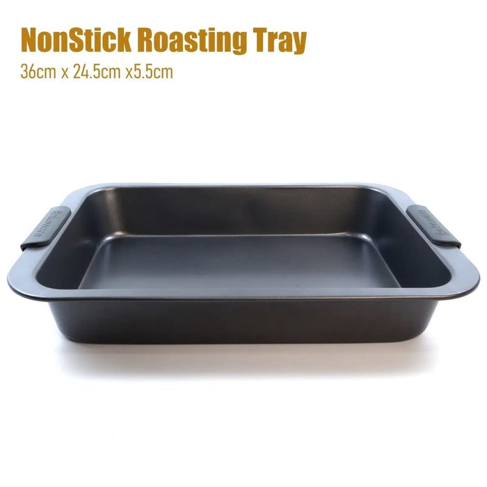 Large Roasting Tin Tray Pan Non Stick Deep Turkey & Meat Backing Oven Tray Dish