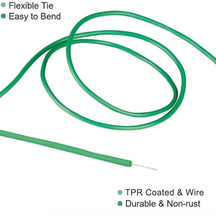 4.8m Strong Thick Twist Tie Support Garden Plant Wire Soft Flexible Coat Cable