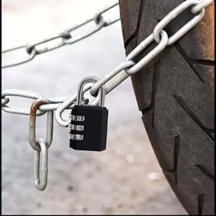 3pcs Combination Lock 20mm 3 Digit Luggage Suitcase Travel Security Padlock Set.