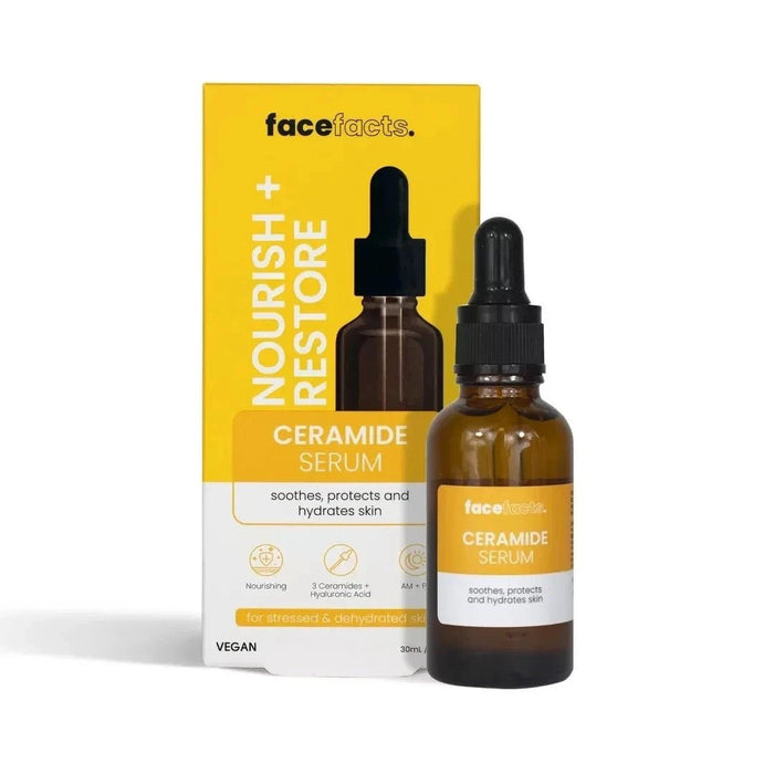 Face Facts Ceramide & Hyaluronic Acid Facial Serum 30ml – Hydrating Skin Booster