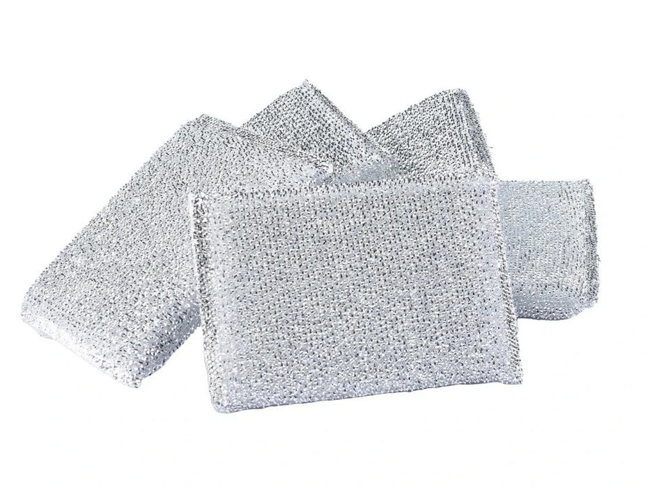 Scouring Pad, Non Scratch Steel Wool, Scrub Sponge Scourer 5 Pack