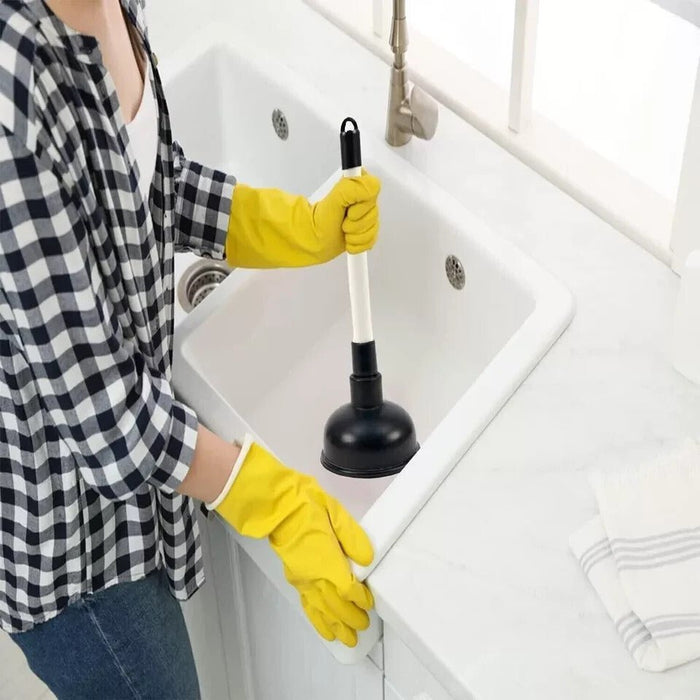 Toilet Sink Drain Bath Plunger Heavy Duty Rubber Unblocker Bathroom Kitchen