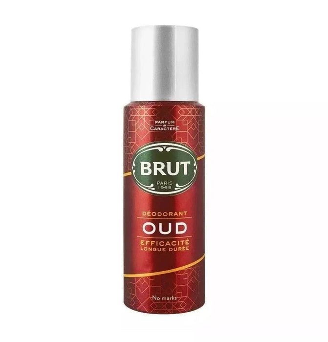 BRUT OUD Men's Deodorant Spray 200ml - Long-Lasting Body Spray - Authentic UK