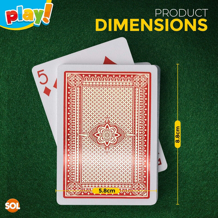 Set of 2 plastic-coated playing cards