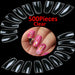 Display of 500 artificial French acrylic nail art tips in various colors