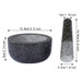MAXPERKX Kitchen Pestle Mortar Set - Large Natural Granite Stone - Spice Herb Crusher Grinder - Image 5