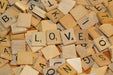 Wooden letter tiles with a width of 1.8cm