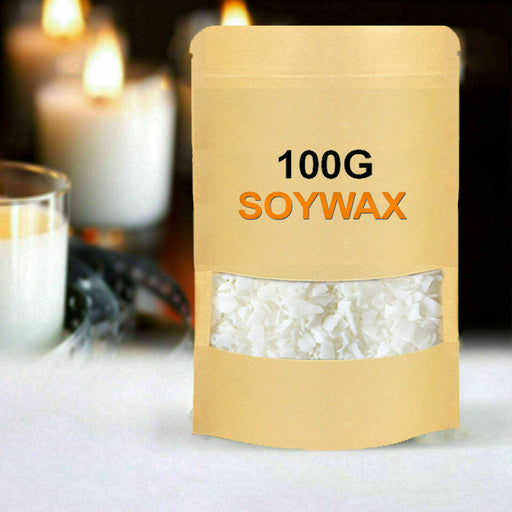 MAXPERKX 100g Soy Wax Pellet - Natural Soya For Candles and Melts - 100% Clean Burn - Candle Making - Image 1