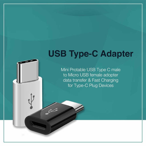 Micro USB Female to Type C Male Converter Adapter - For Samsung, Xiaomi, Huawei - Image 2