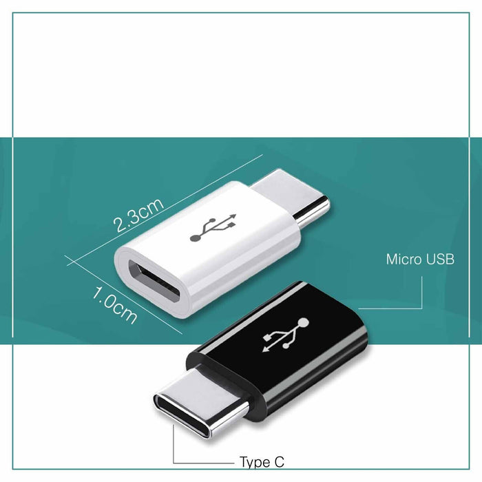 Micro USB Female to Type C Male Converter Adapter - For Samsung, Xiaomi, Huawei - Image 3