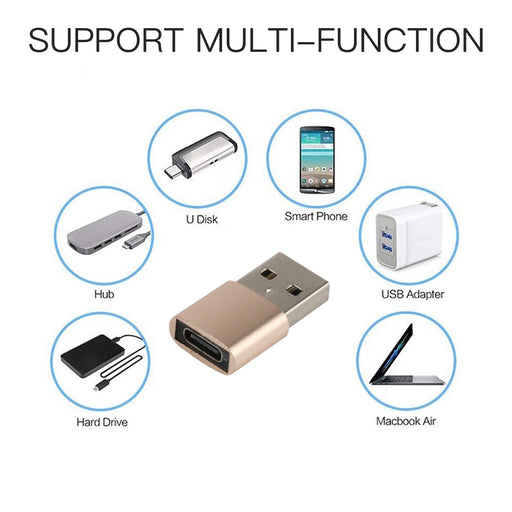 MAXPERKX USB 3.1 Type C Female to USB A Male OTG Adapter Converter Connector - For Samsung - Image 2
