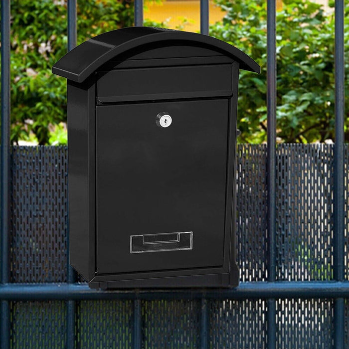 MAXPERKX Large Vintage Wall Mounted Mailbox - Outdoor Lockable Secure Mail Letter Post Box - Image 3