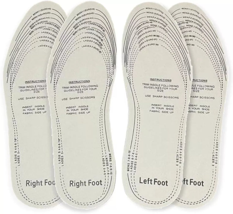 APXB Extra Comfort Foam Shoe Insoles, Unisex Design