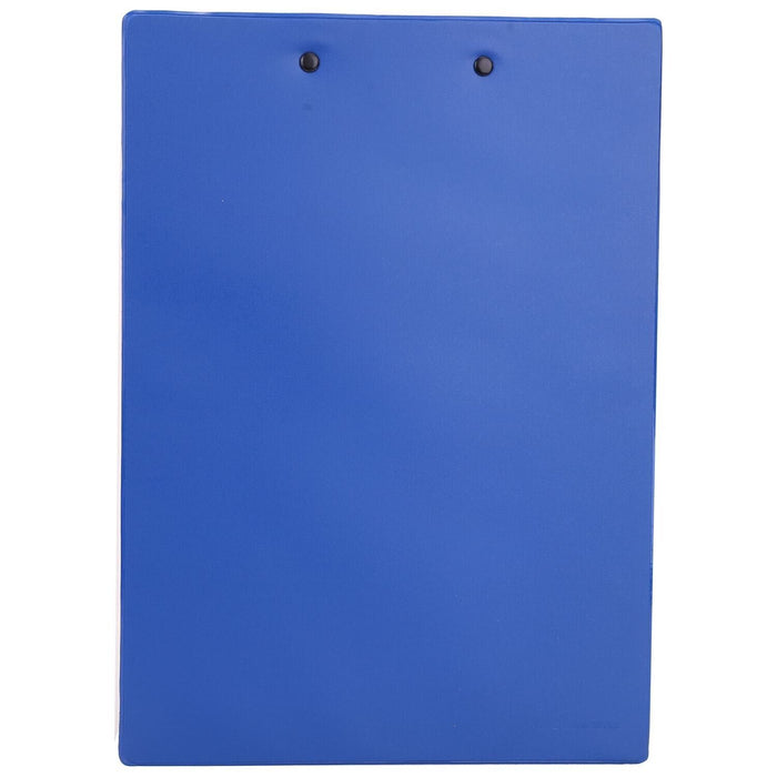 Close-up of the quality blue clipboard, highlighting its color and design
