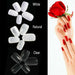 Collection of 500 French style acrylic nail tips for nail enhancement