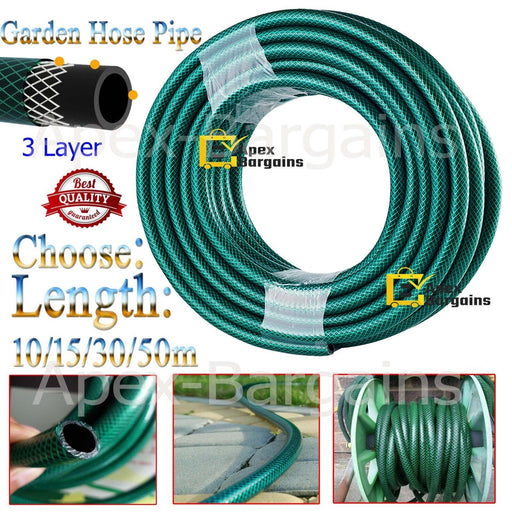 Heavy Duty Garden Hose Pipe - Reinforced PVC - Apex Bargains UK