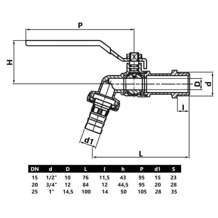 Garden Water Tap Designed for Outdoor Use