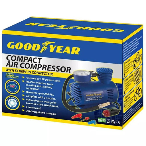 GOOD YEAR 12V Electric Tyre Inflator for Cars and Bikes