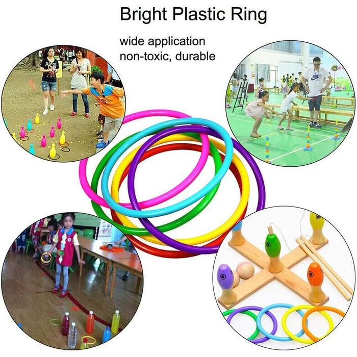Kids Outdoor Ring Toss Game Set - Front View